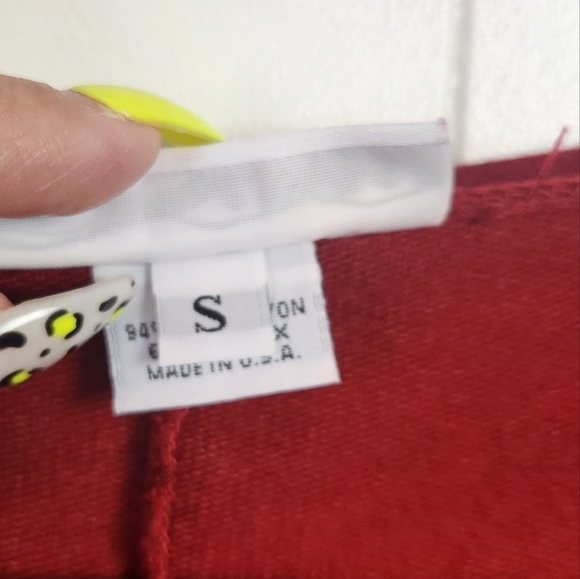 Bryn Walker Oversized Burgundy Red Tunic Long Sleeve Sweatshirt Top Size Small - Picture 9 of 11